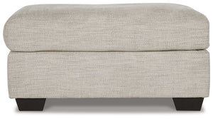 Vayda - Ottoman - Pebble - Best Buy Furniture