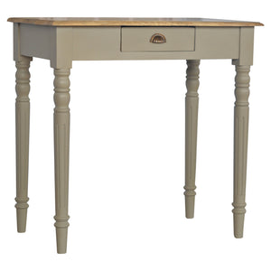 Solid Wood Hand Painted Writing Desk, 1-Drawer