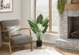 37" Tall, Artificial Plant, Aureum Tree, Indoor, Faux, Fake, Floor, Greenery, Potted, Real Touch, Decorative - Green / Black - Best Buy Furniture