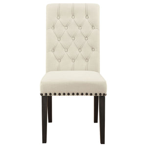 Tufted Rolled Backrest Side Chairs (Set of 2)