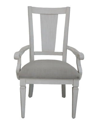 Katia - Arm Chair (Set of 2) - Light Gray / White - Best Buy Furniture