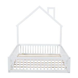 House Platform Bed With Guardrail