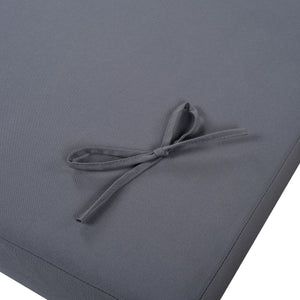 2" Thick Chaise Lounge Cushion in Dark Grey