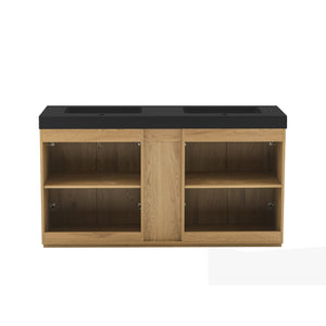 Galan 60F" Knotty Bathroom Vanity