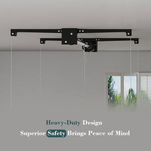 Overhead Garage Storage Rack 4x4 FT for High Ceilings