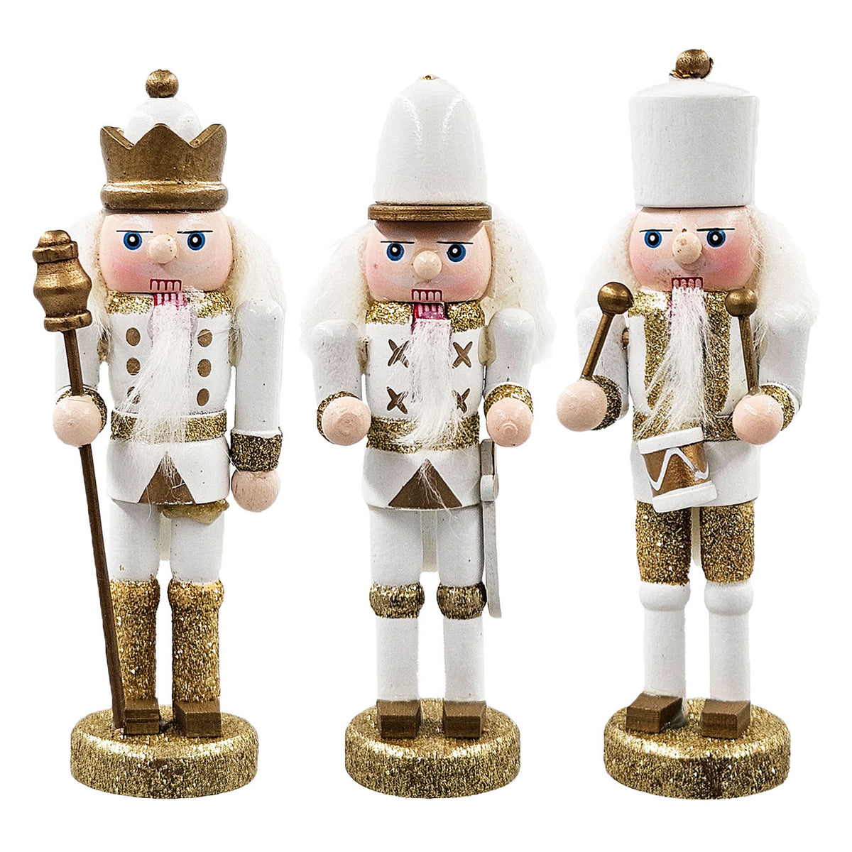 Set of 3 4.9" Nutcracker Ornaments