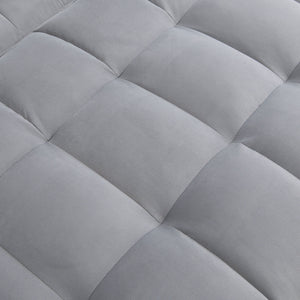 Modern Loveseat Futon Sofa With Pullout Bed, Adjustable Reclining Backrest, Toss Pillows