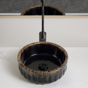 Vessel Sink, Above Counter Small Bowl - Black