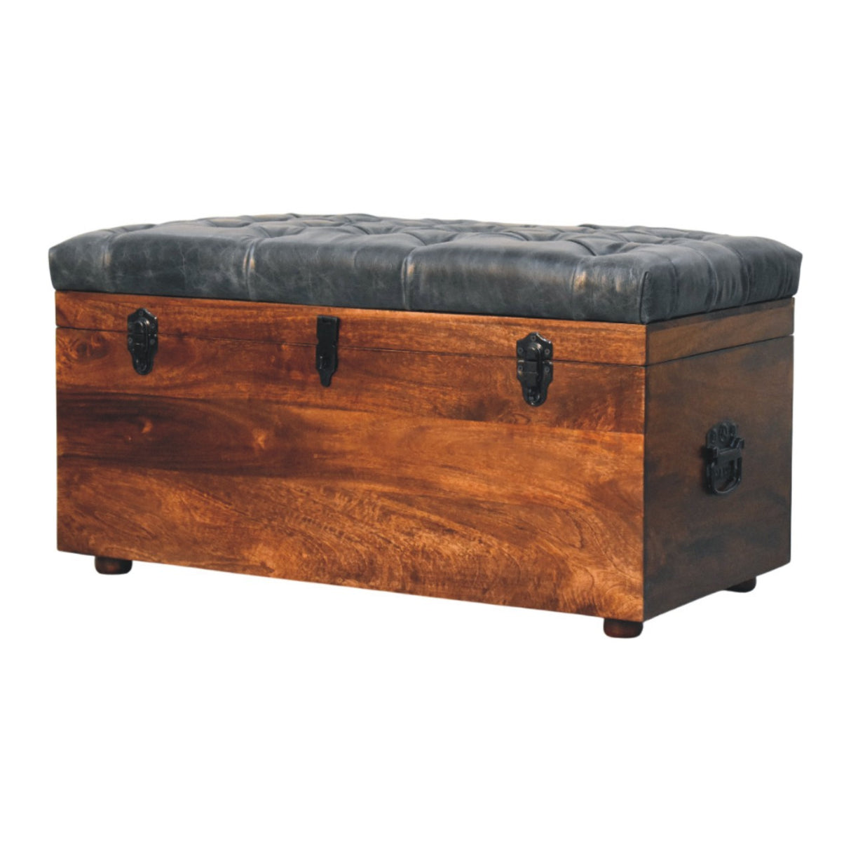 Solid Wood Storage Bench