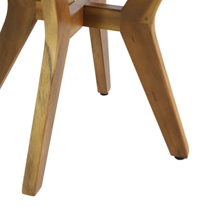 Yukon - Contemporary Side Table With Lightweight Concrete Top And Acacia Wood Frame - Gray