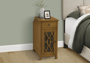 Accent Side Table, Storage Drawer, Traditional - Taupe - Best Buy Furniture