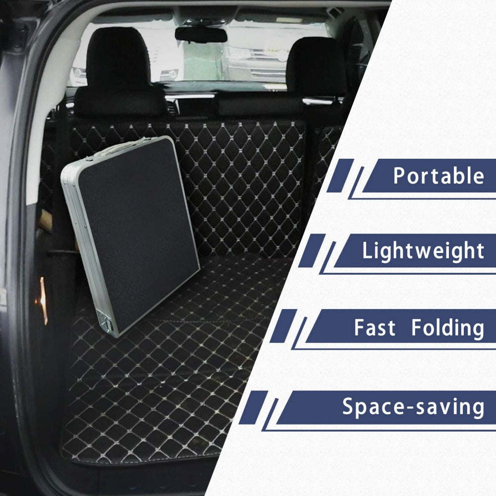 Folding Camping Table With Storage Compartment