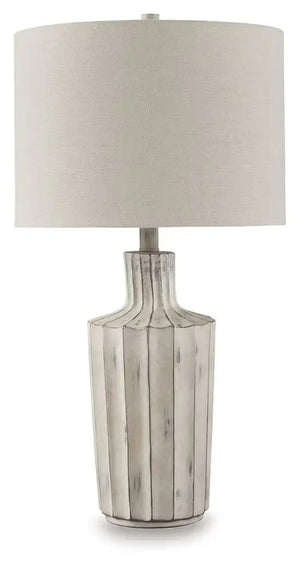 Imre - Poly Table Lamp - Distressed Brown - Best Buy Furniture