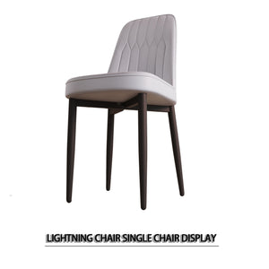 Modern Dining Chair With Cushions And Metal Legs