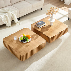 Modern Handcraft Drum Coffee Table
