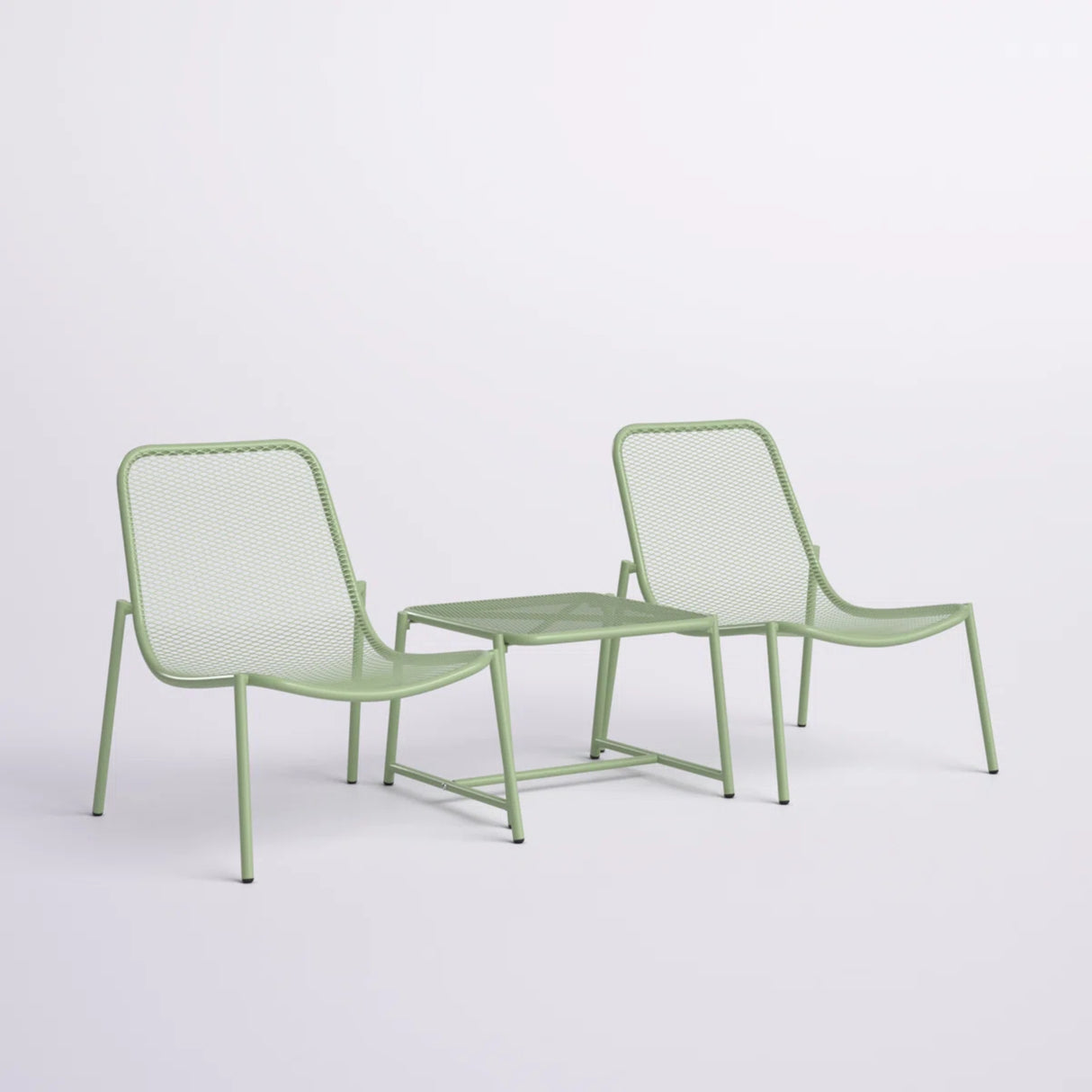 Kincaid Outdoor 3-Piece Conversation Set with Iron Frame