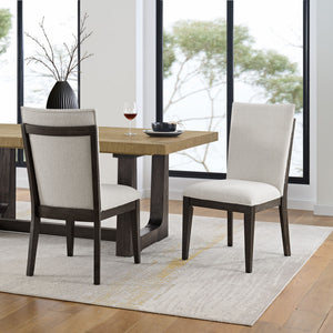 Soft Upholstered Dining Chairs (Set of 2) - Brown