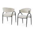 Contemporary Upholstered Dining Chairs With Metal Legs (Set of 2) - Best Buy Furniture