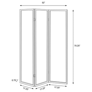 3 Panel Folding Screen - Beige