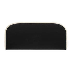 Archie Puffy Grounded Upholstered Platform Bed - Oatmeal Light