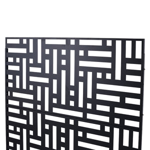Decorative Freestanding Metal Privacy Screen For Indoor & Outdoor Use
