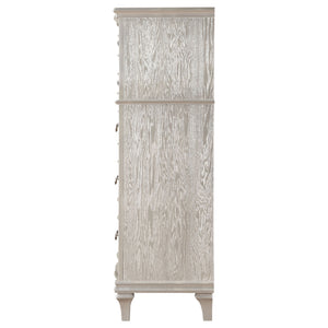 Katerina - 5 Drawer Chest With Hidden Drawer - Oak