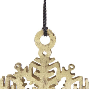 3.5" Snowflake Hanging Ornament Set of 12