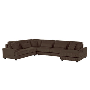 Oversized Sectional Sofa U - Shaped Sofa Couch Modern Sofa Upholstered In Soft With A Chaise Lounge For Living Room