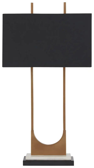 Malana - Metal Table Lamp - Brass Finish - Best Buy Furniture