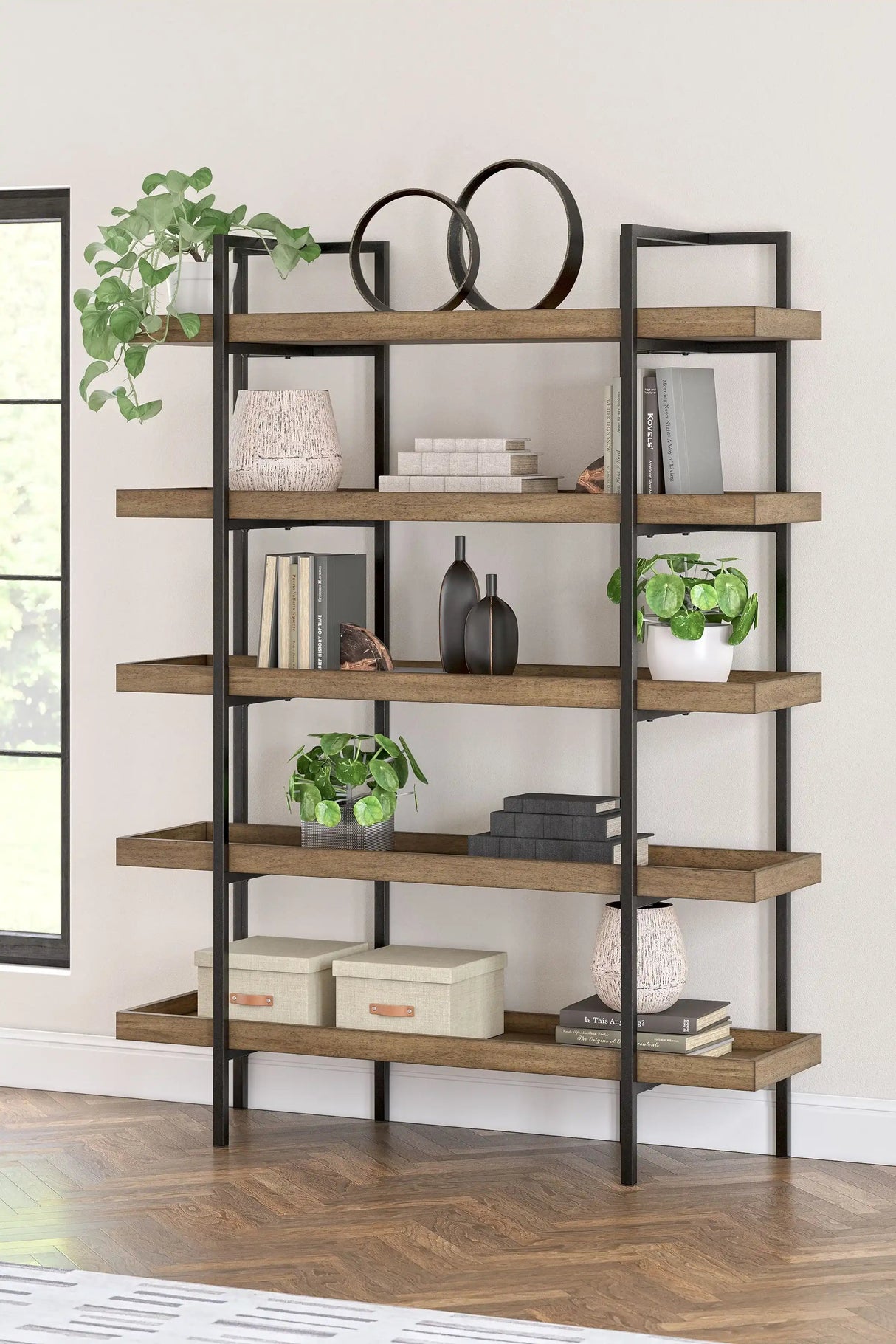 Montia - Bookcase - Light Brown - Best Buy Furniture