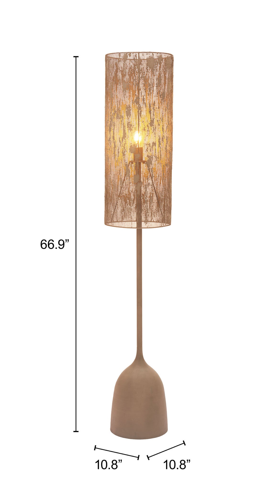 Zuo Modern Buff Floor Lamp