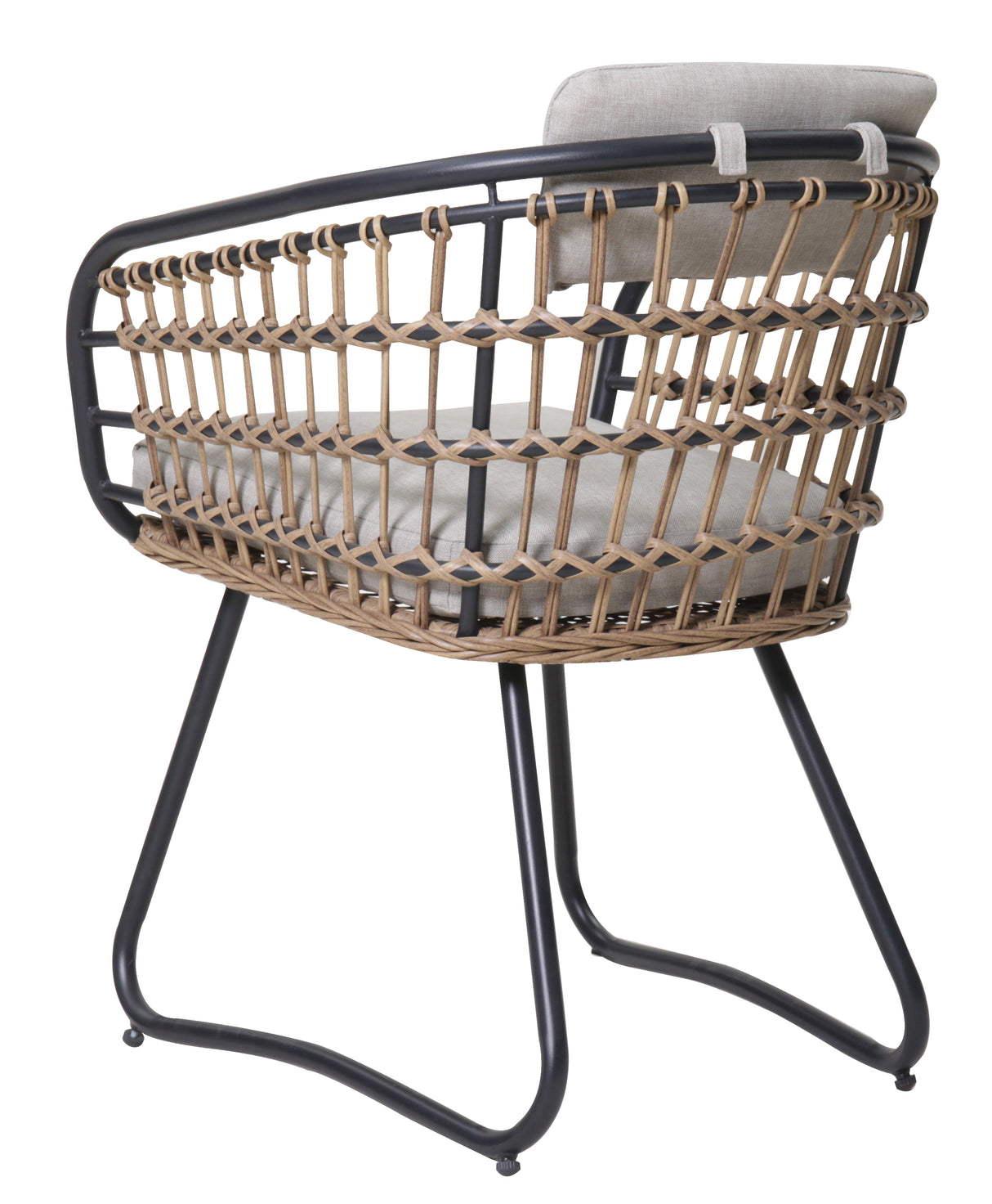 Outdoor Wicker Dining Chairs Set of 2 with Cushions