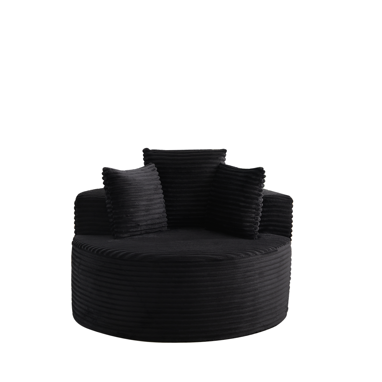 43-Inch Round Corduroy Single Sofa