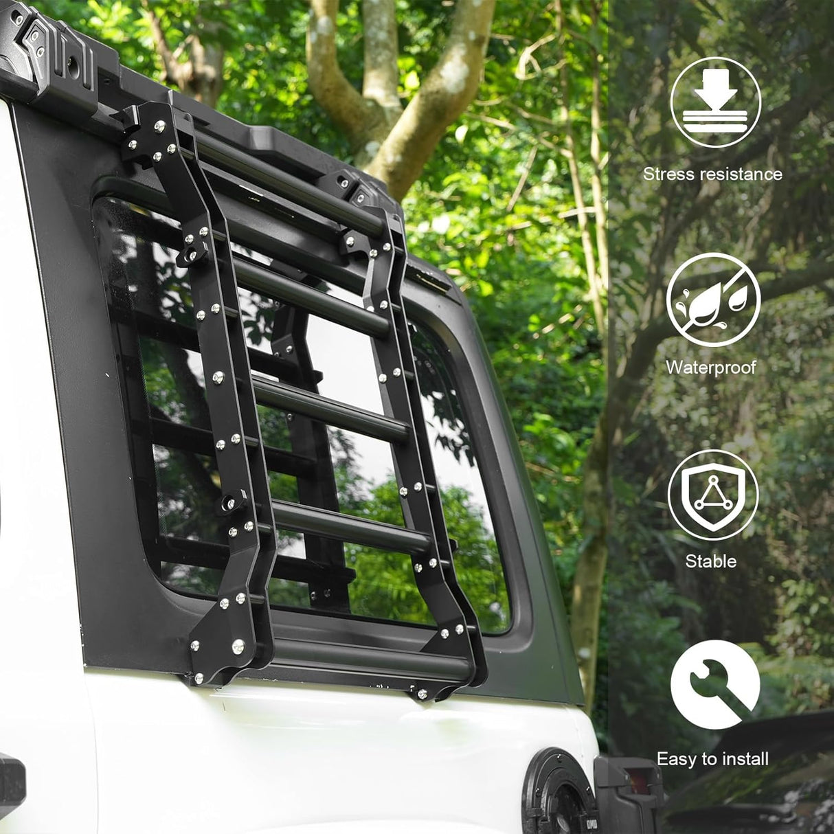 Rear Window Ladder for Jeep Wrangler JL JLU (2018-2025)