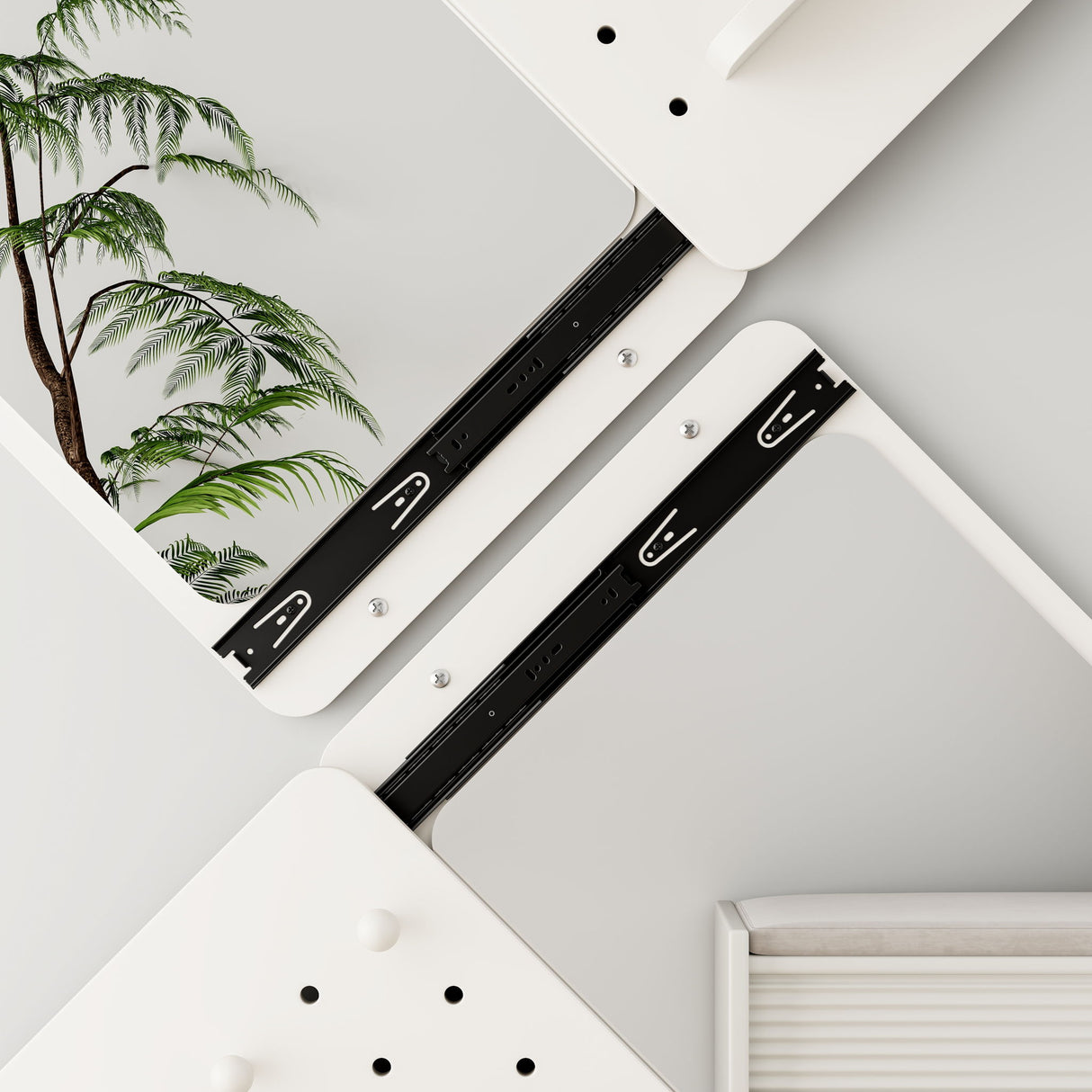 Wall Mounted Full Length Mirror With Shelf And Hook