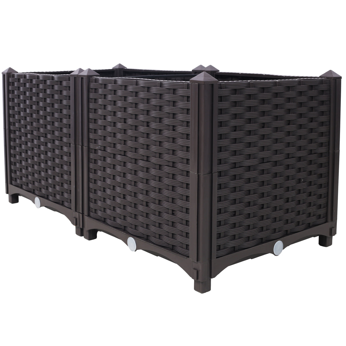 Deep Raised Garden Bed Plastic Planter Boxes