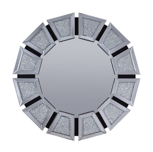 Noralie Mirrored Faux Diamonds Accent Mirror