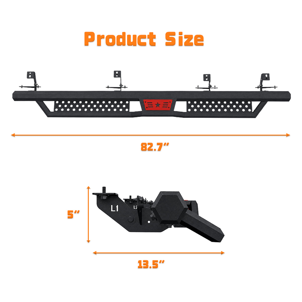 Hexagonal Style Running Boards for Jeep Gladiator JT