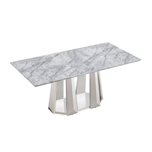 Marble Dining Table for 6 People