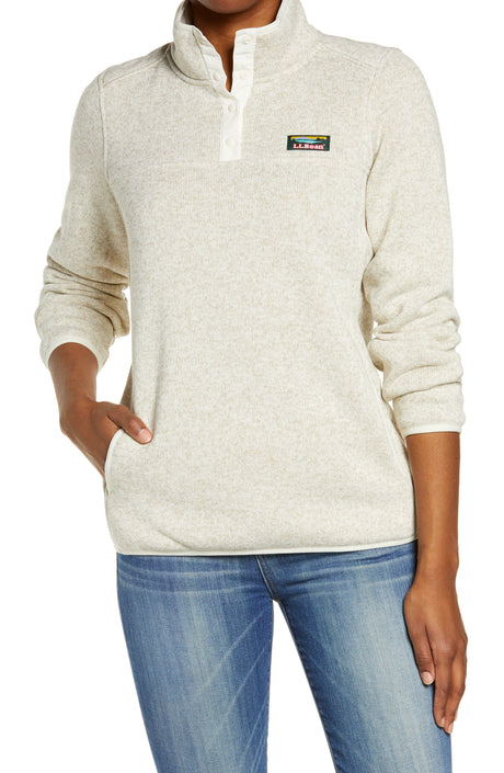 LLBean Women's Sweater Fleece Pullover - Small