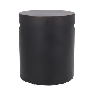 Outdoor End Table With Cutout Handle - Copper
