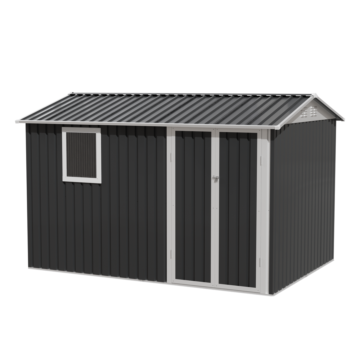 9 x 6 FT Metal Garden Shed for Patio and Backyard Storage