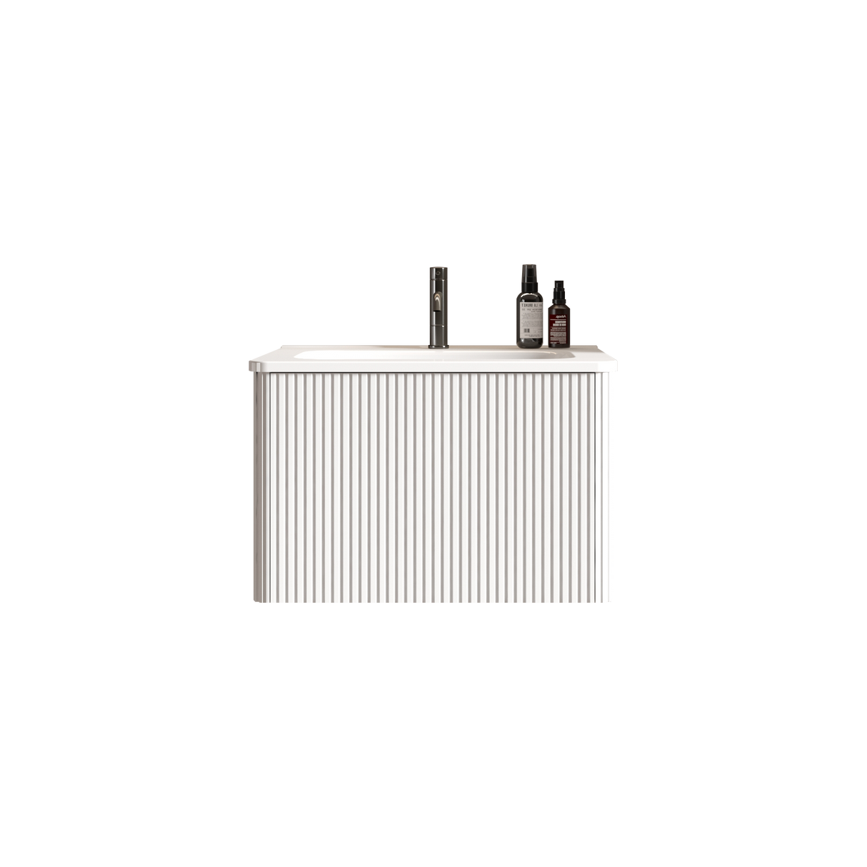 Etna 24" Striped Soft White Bathroom Vanity