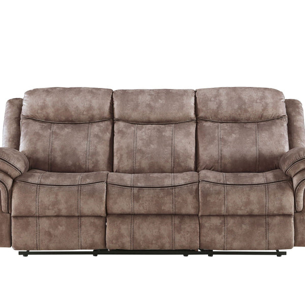 Zubaida Two Tone Recliner Sofa with USB Port and Drop Down Table