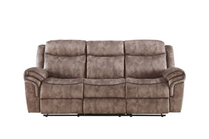 Zubaida - Two Tone Recliner Sofa With USB Port Drop Down Table