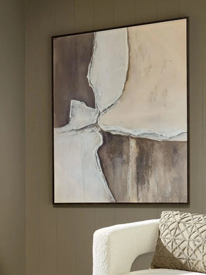 Junward - Wall Art - Brown / Tan / White - Best Buy Furniture