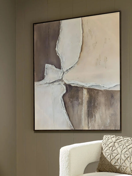 Junward - Wall Art - Brown / Tan / White - Best Buy Furniture