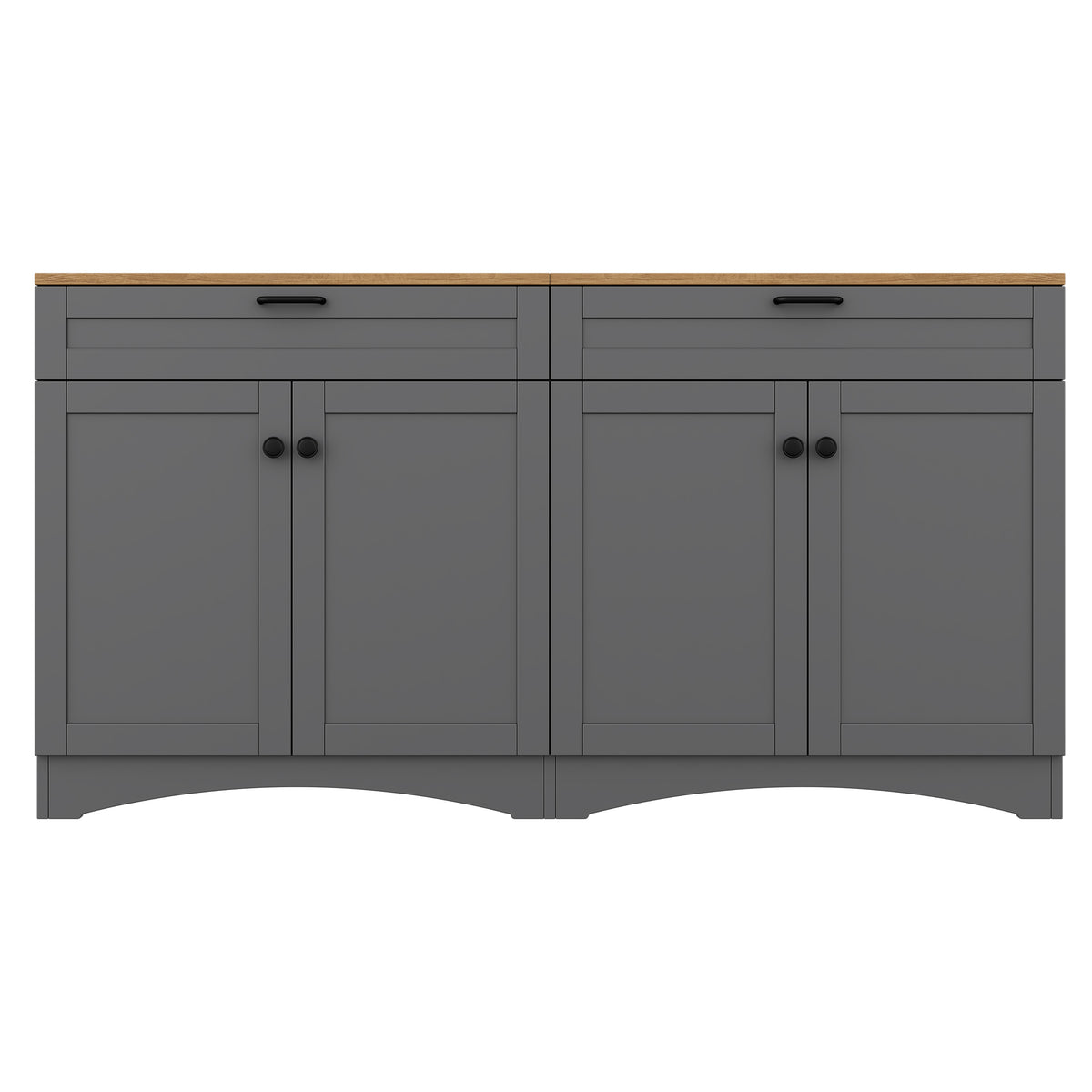 On-Trend Farmhouse TV Stand with 2 Drawers for TVs Up to 70"