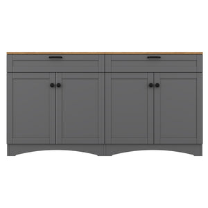 On-Trend Farmhouse TV Stand with 2 Drawers for TVs Up to 70"