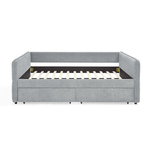 Upholstered Daybed & 2 Drawers